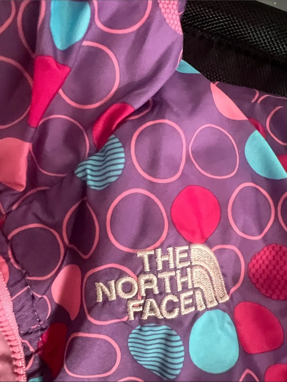 The North Face Purple Pink Dot-Print Hooded Jacket